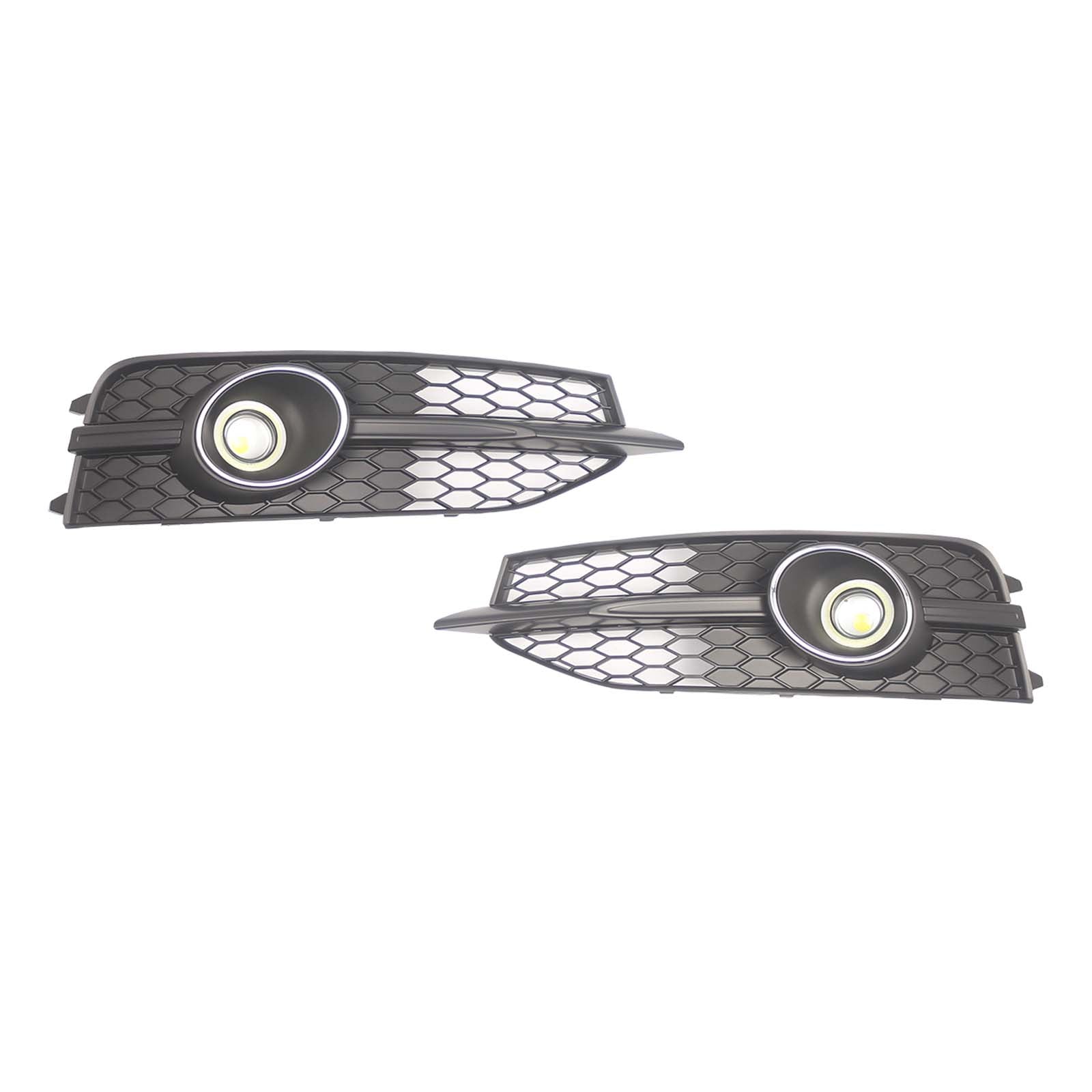 Black Front Bumper Fog Light Grille Cover Bezel Pour Audi A7 S7 S-Line 2012-2015
