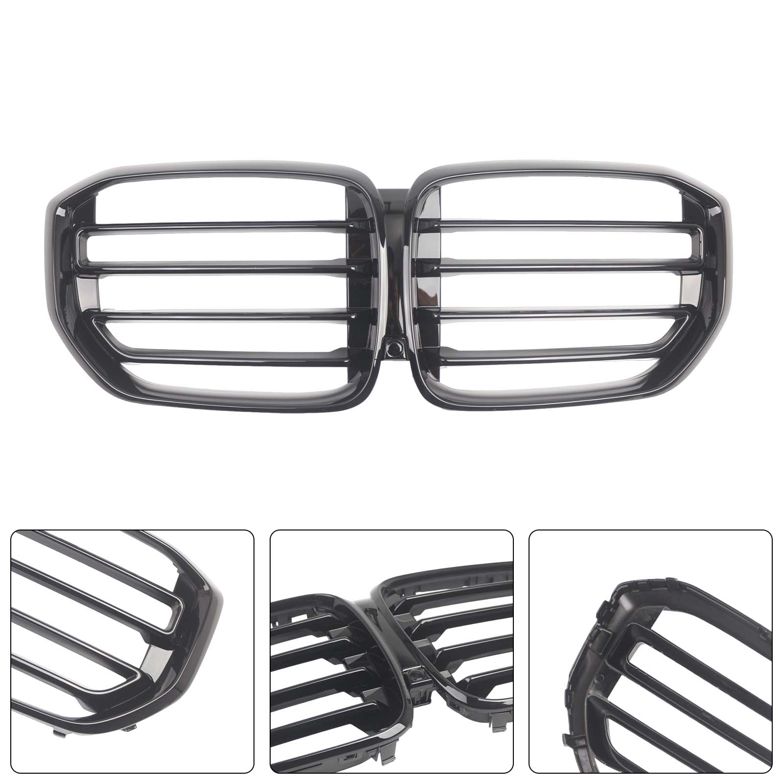 Sport Style Front Kidney Grille Grill Pour BMW X5 G05 2019-2022 Gloss Black