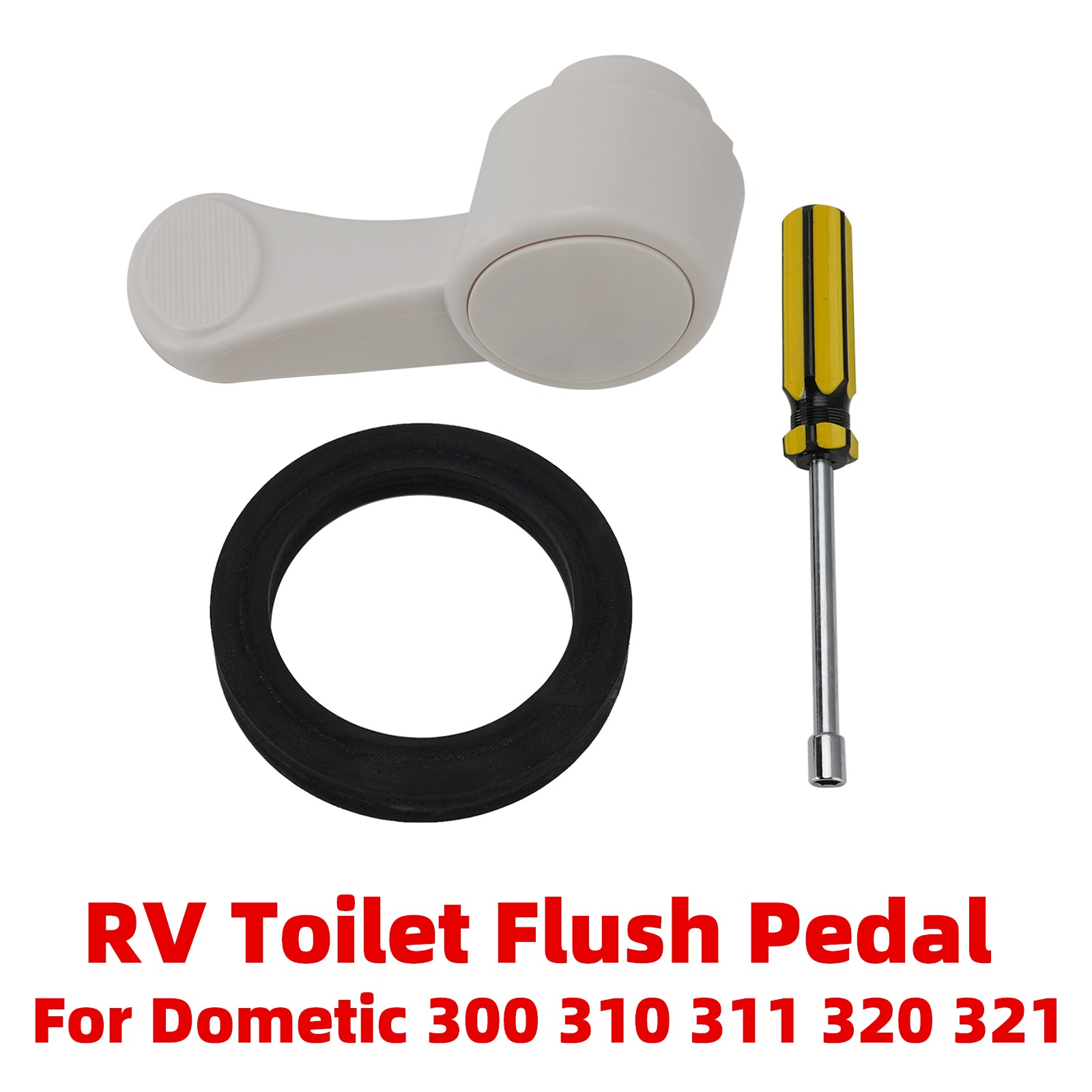 Pédale chasse toilettes Camping-car pour Dometic 300 310 311 320 321 avec Kit