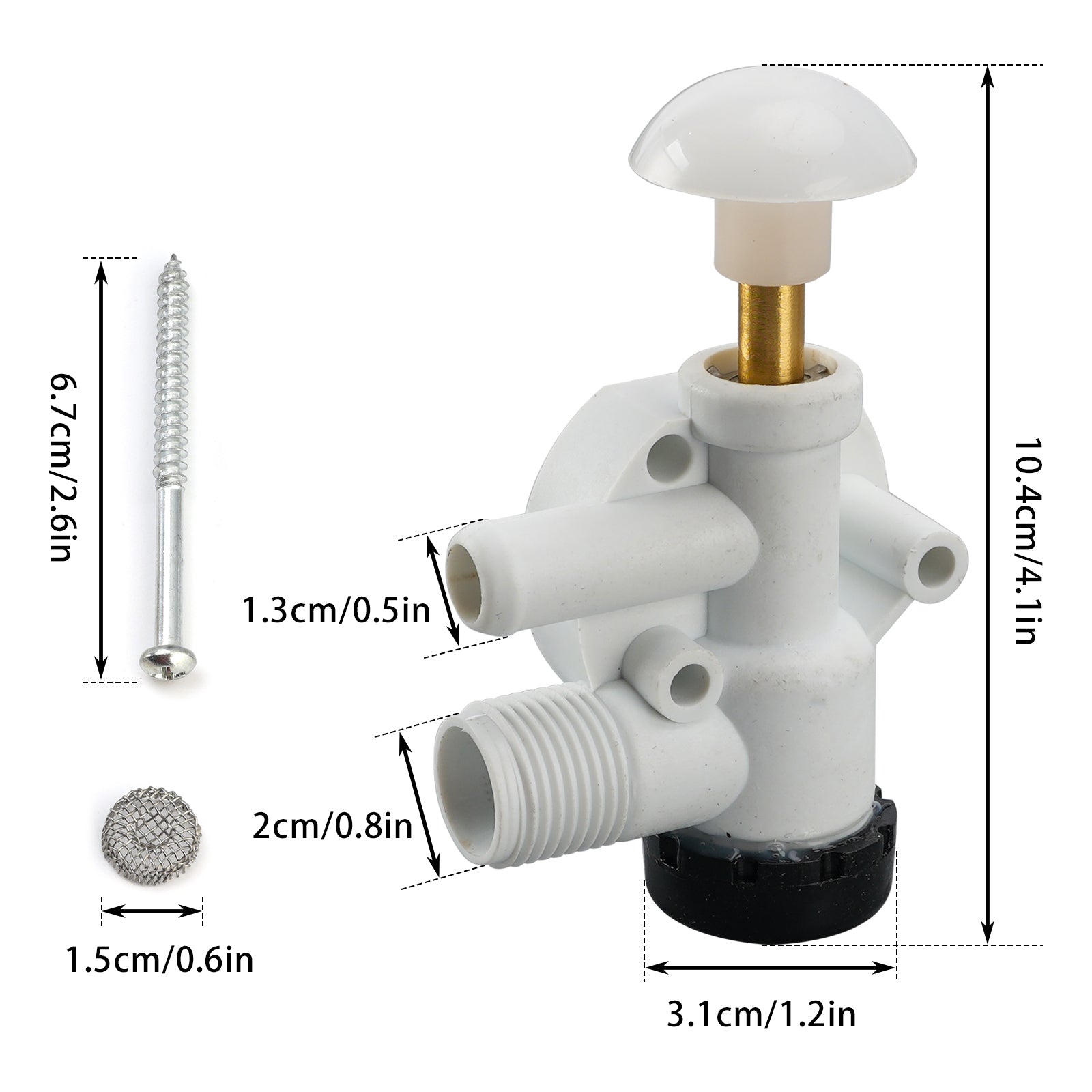 385314349 Kit vanne eau toilettes à pédale pour Camping-car Dometic Sealand
