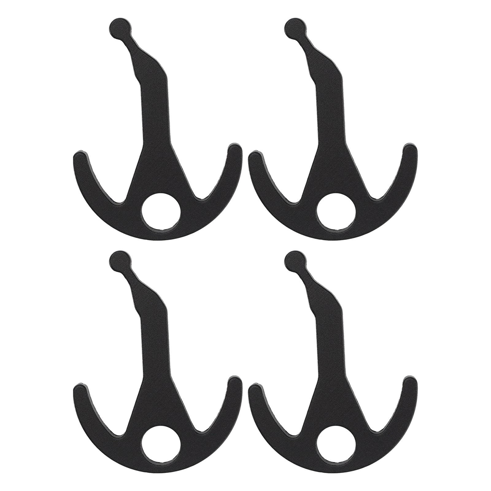 4 Crochets à vêtements pour la bande de bordure de l'auvent pour Fiamma pour Dometic