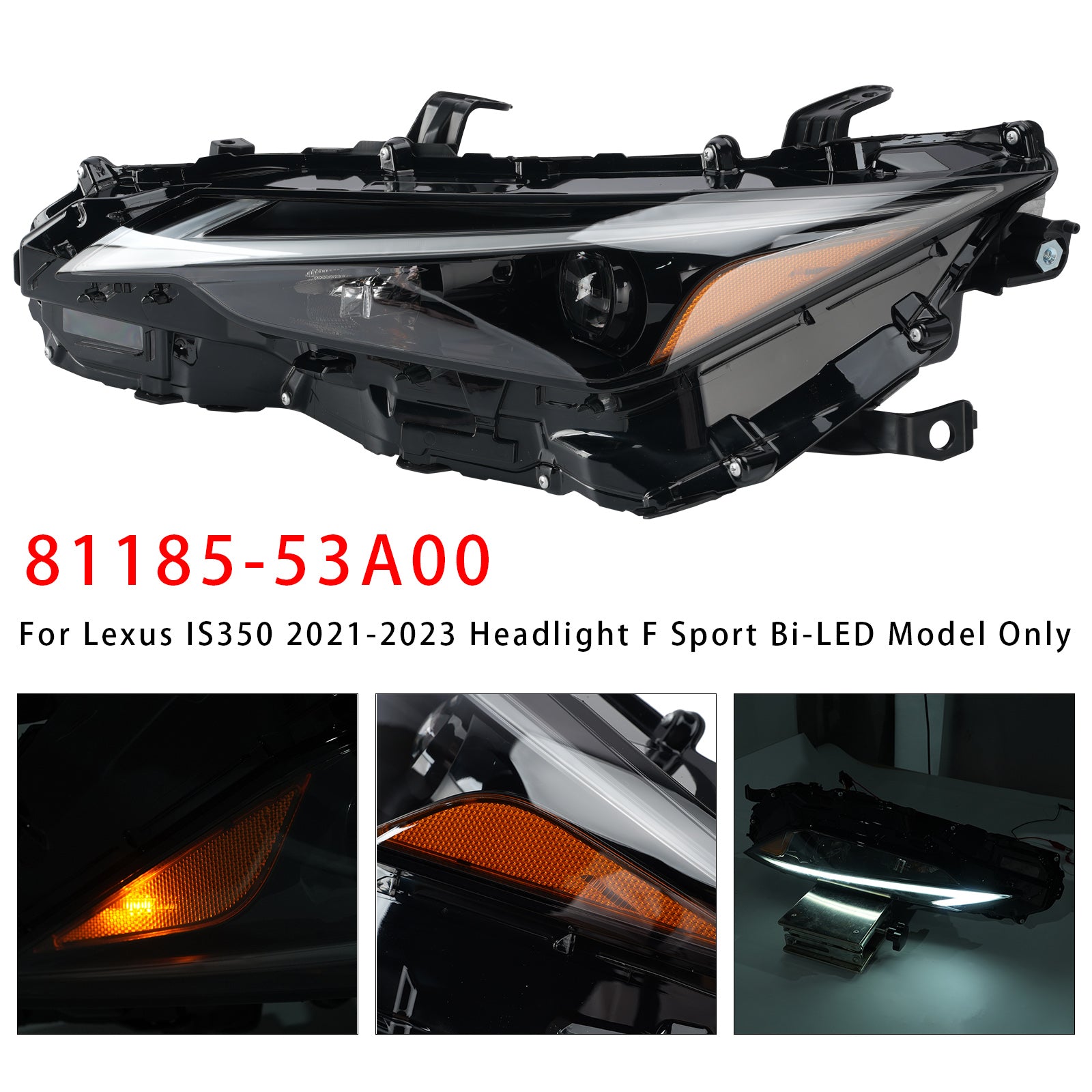 Faro LED sinistro 81185-53A00 per Lexus IS300 IS350 2021-2023