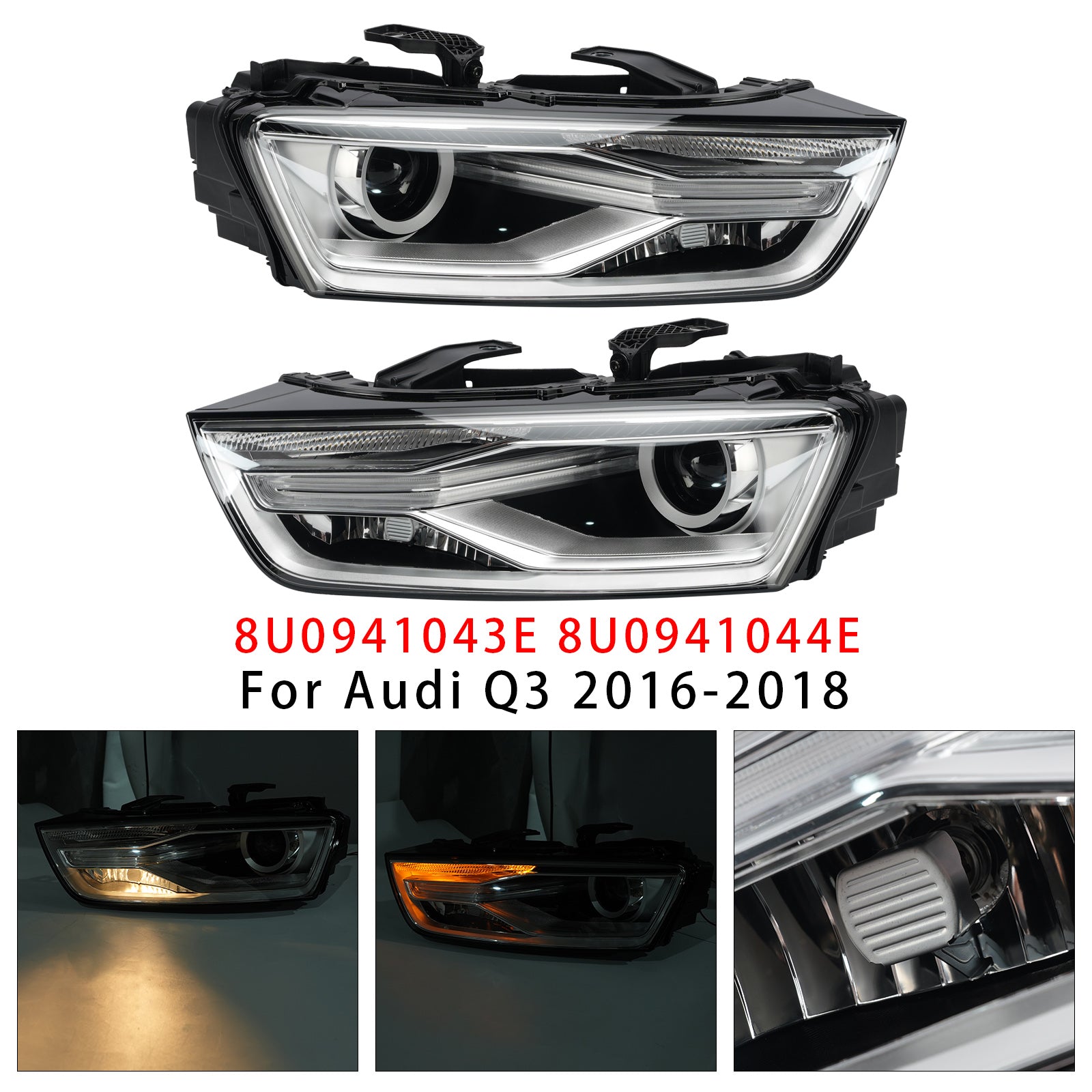 Xenon-ajovalo vasen+oikea painolastilla 8U0941043E 8U0941044E Audi Q3
