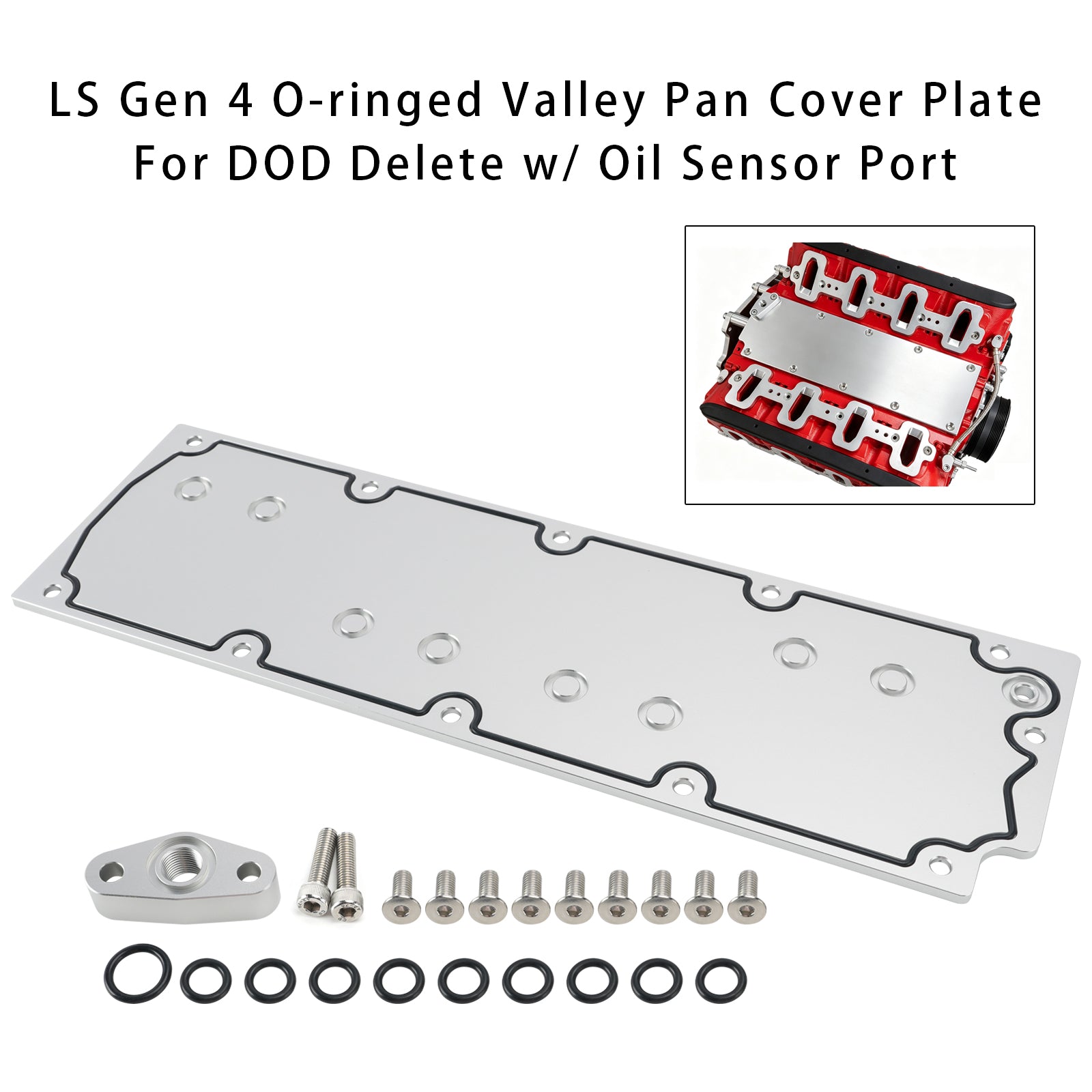 LS Gen 4 DOD Delete -peitelevy öljyanturin portilla