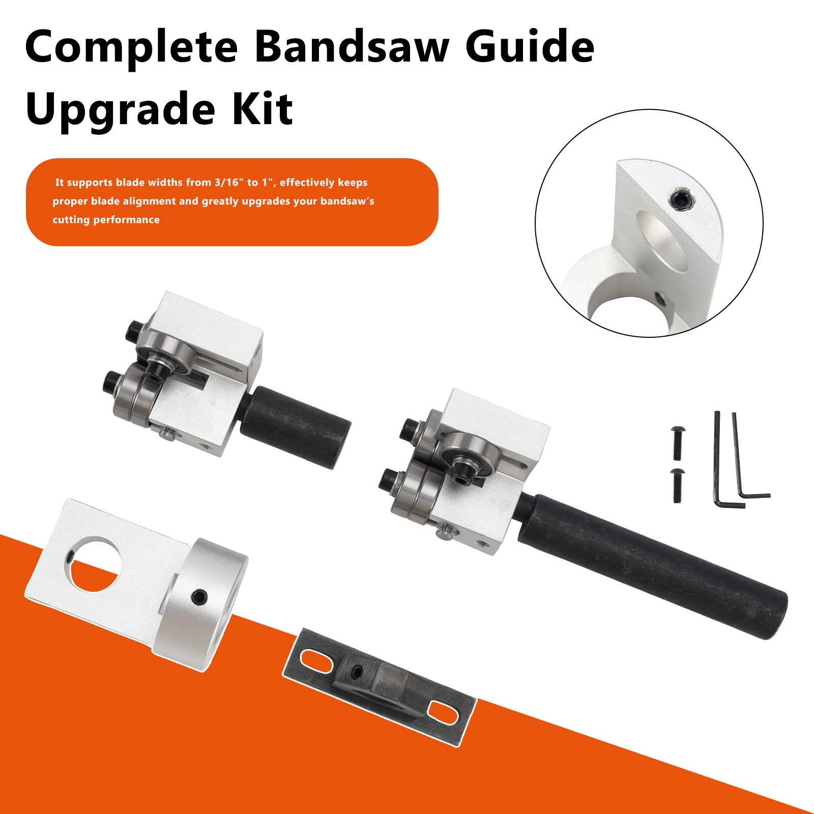 Kit de guidage pour lame de scie à ruban Laguna 1412 14BX LT14-3000 LT16-3000