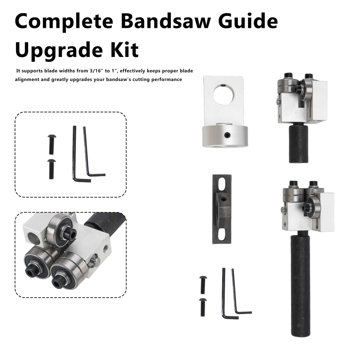 Kit de guidage pour lame de scie à ruban Laguna 1412 14BX LT14-3000 LT16-3000