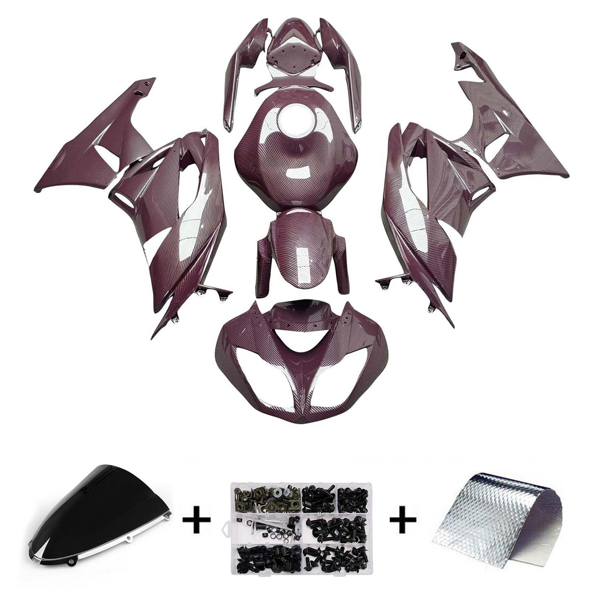 Kit carena iniettata in plastica ABS per Kawasaki ZX6R 636 2005-2006