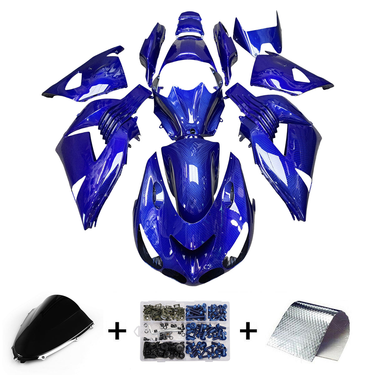 Kit de carénage par injection pour Kawasaki ZX14R ZZR1400 2006-2011