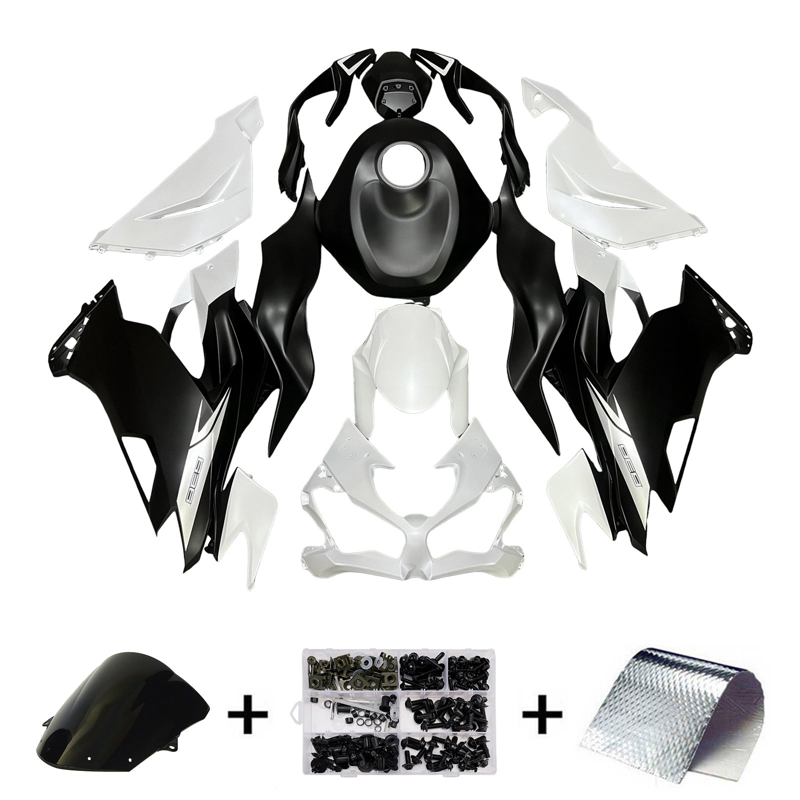 Kit de carénage injecté en plastique ABS pour Kawasaki ZX6R 2019-2023