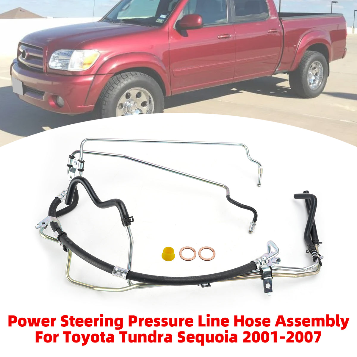 Tuyau de Pression de Direction Assistée Pour Toyota Tundra Sequoia 2001-2007