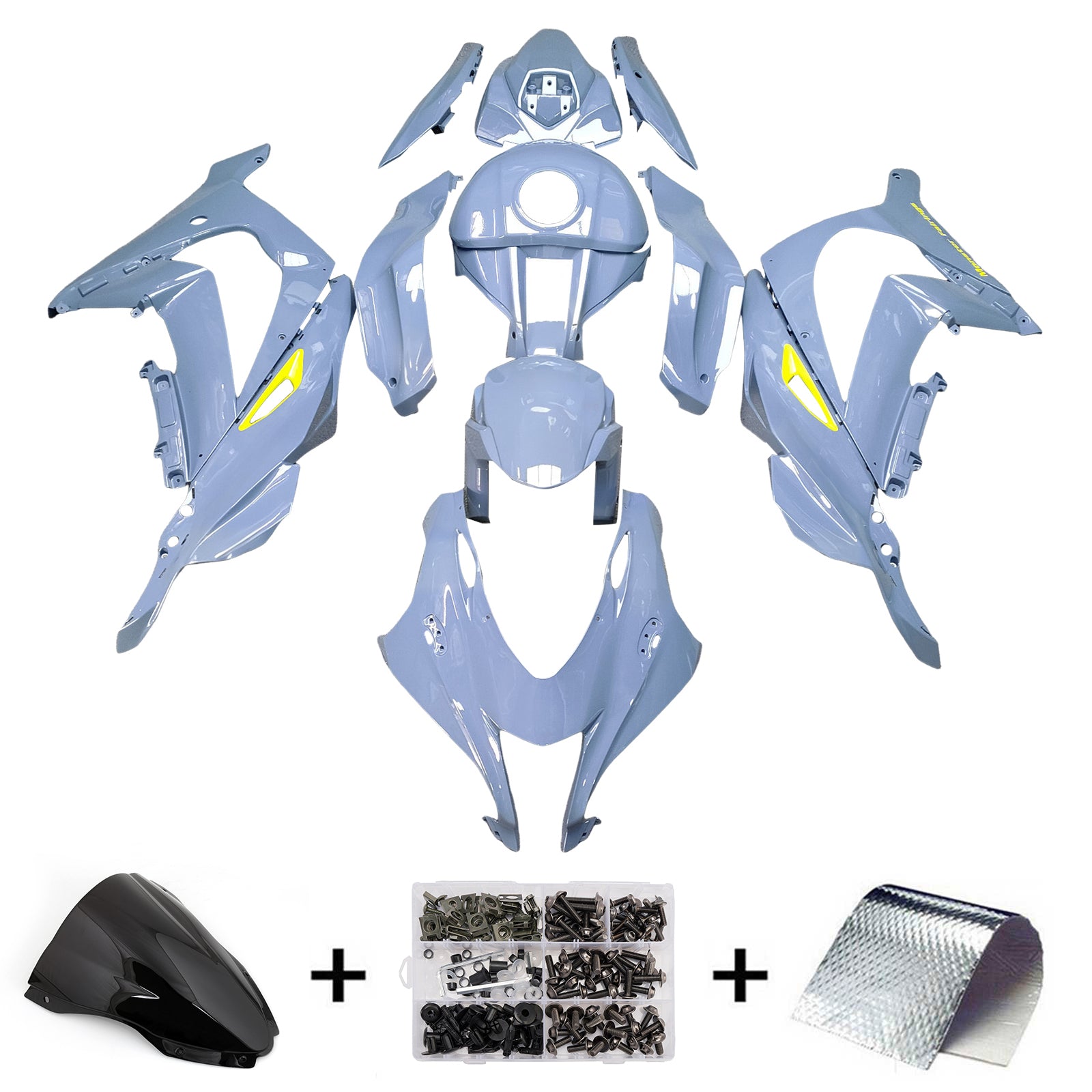 Kit de carenado inyectado de plástico ABS para Kawasaki ZX10R 2016-2020