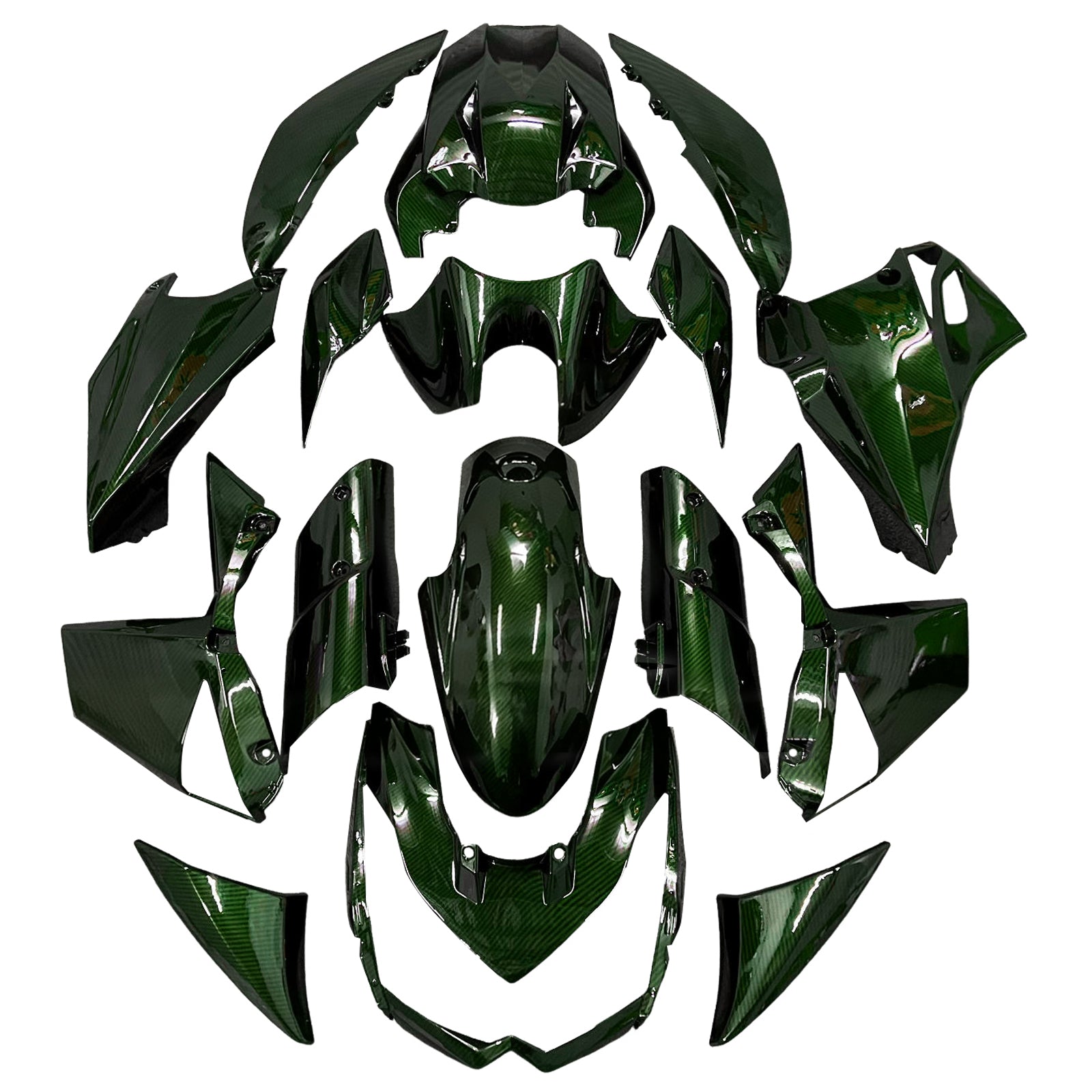 Kit de carenado inyectado de plástico ABS para Kawasaki Z1000 2010-2013