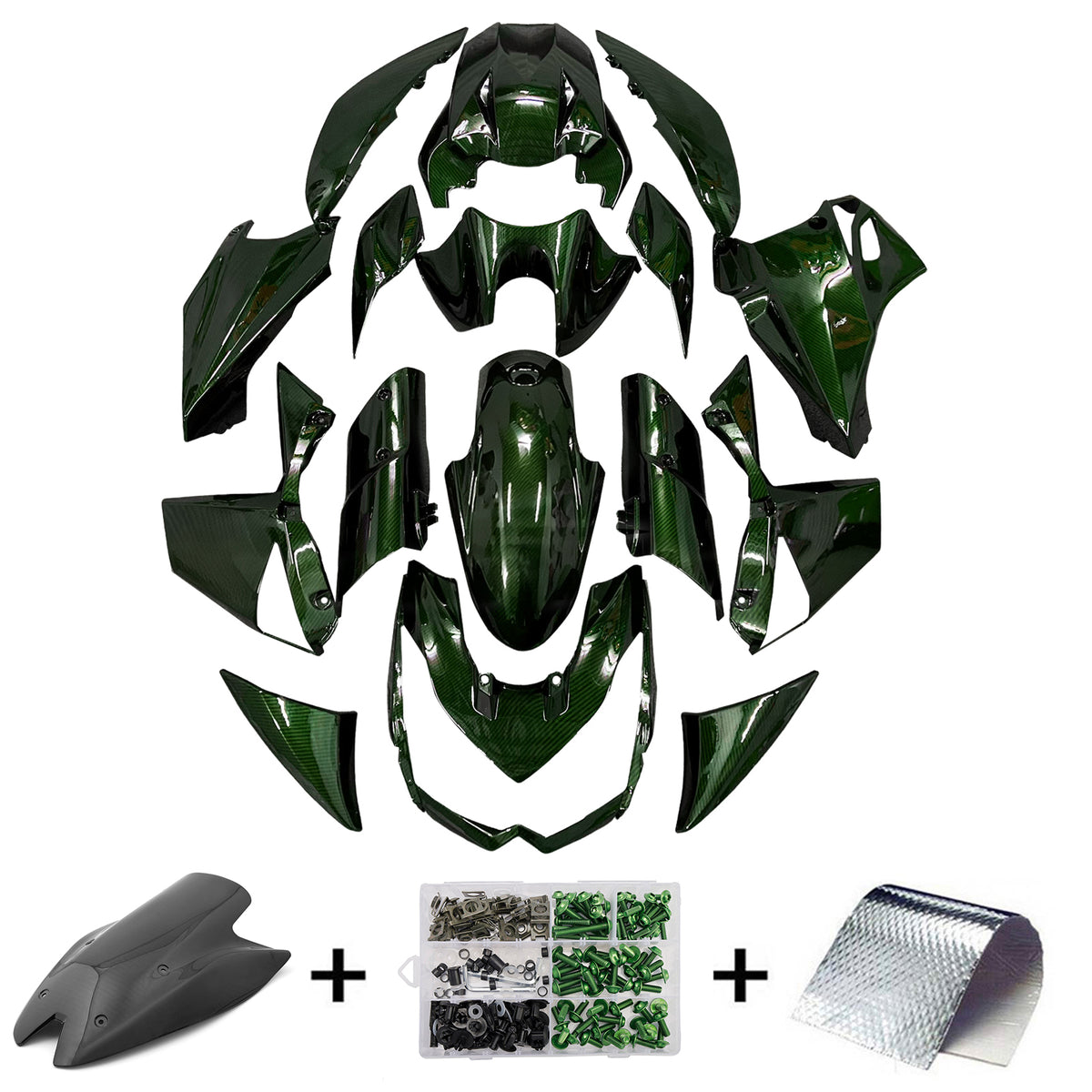 Kit de carenado inyectado de plástico ABS para Kawasaki Z1000 2010-2013