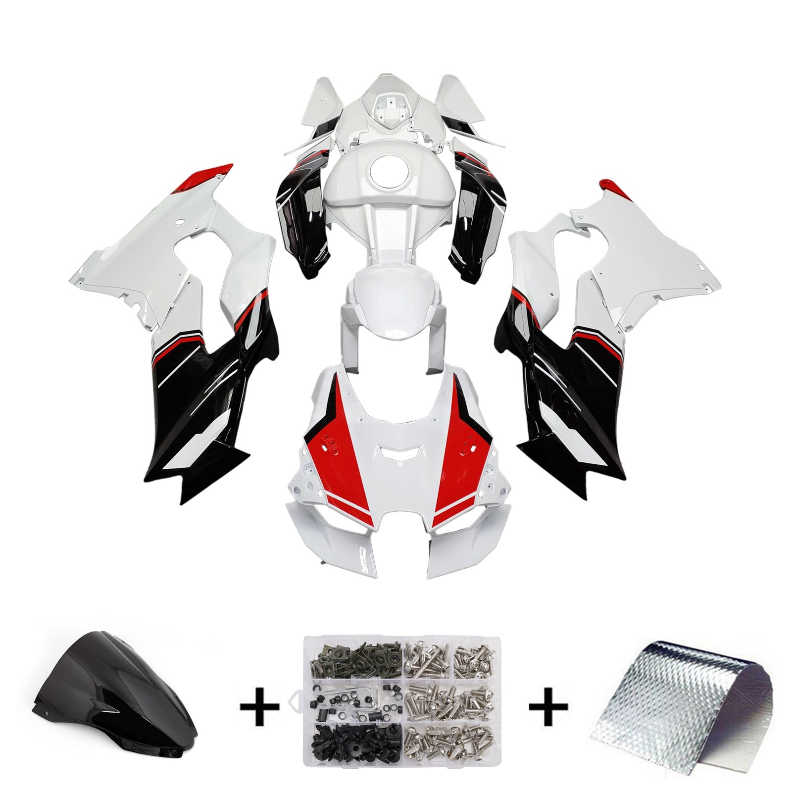 Kit de carénage injecté ABS pour Kawasaki ZX-10R ZX-10RR 2021-2025
