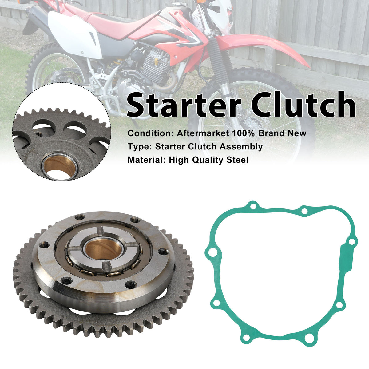 Kits d'embrayage de démarreur unidirectionnel pour Honda CRF230 SL230 XLR125 FTR223 CTX200