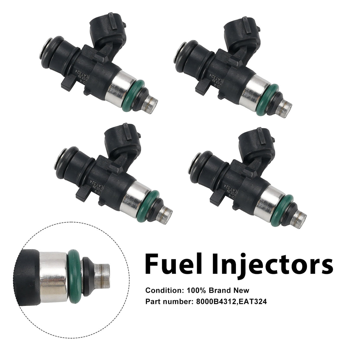 4PC Injecteurs de carburant 8000B4312 EAT324 pour MV Agusta F4 1000S 1000R