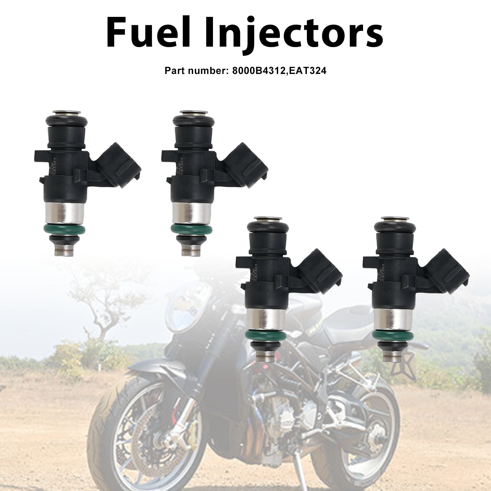 4PC Injecteurs de carburant 8000B4312 EAT324 pour MV Agusta F4 1000S 1000R
