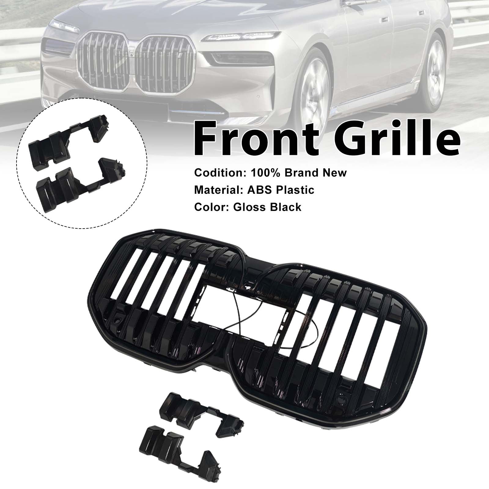 Front Bumper Kidney Grill Grille Pour BMW 7 Series G70 i7 740i 750e 2023-2026