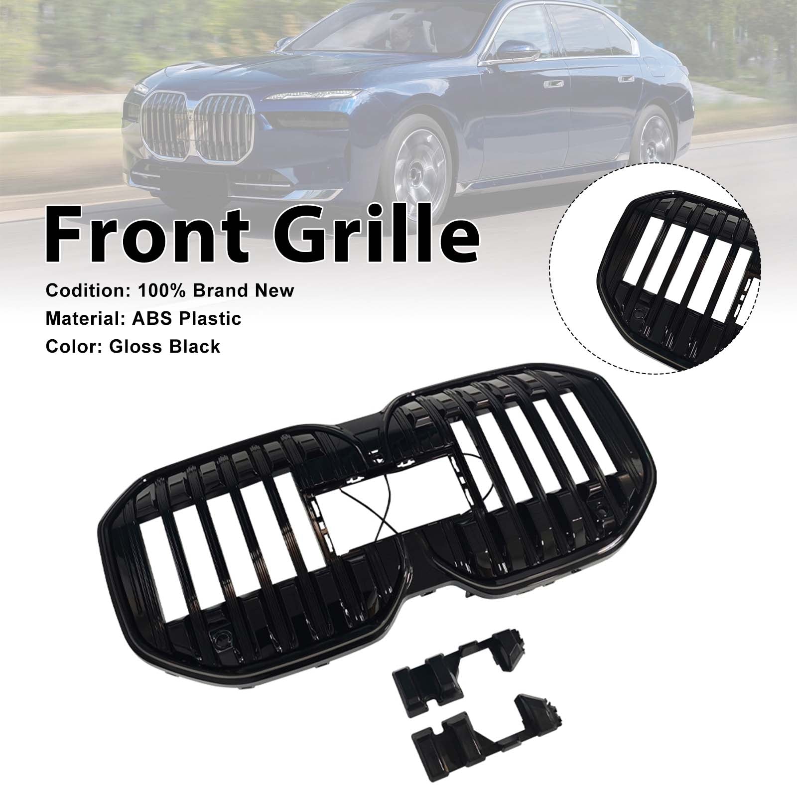Front Bumper Kidney Grill Grille Pour BMW 7 Series G70 i7 740i 750e 2023-2026