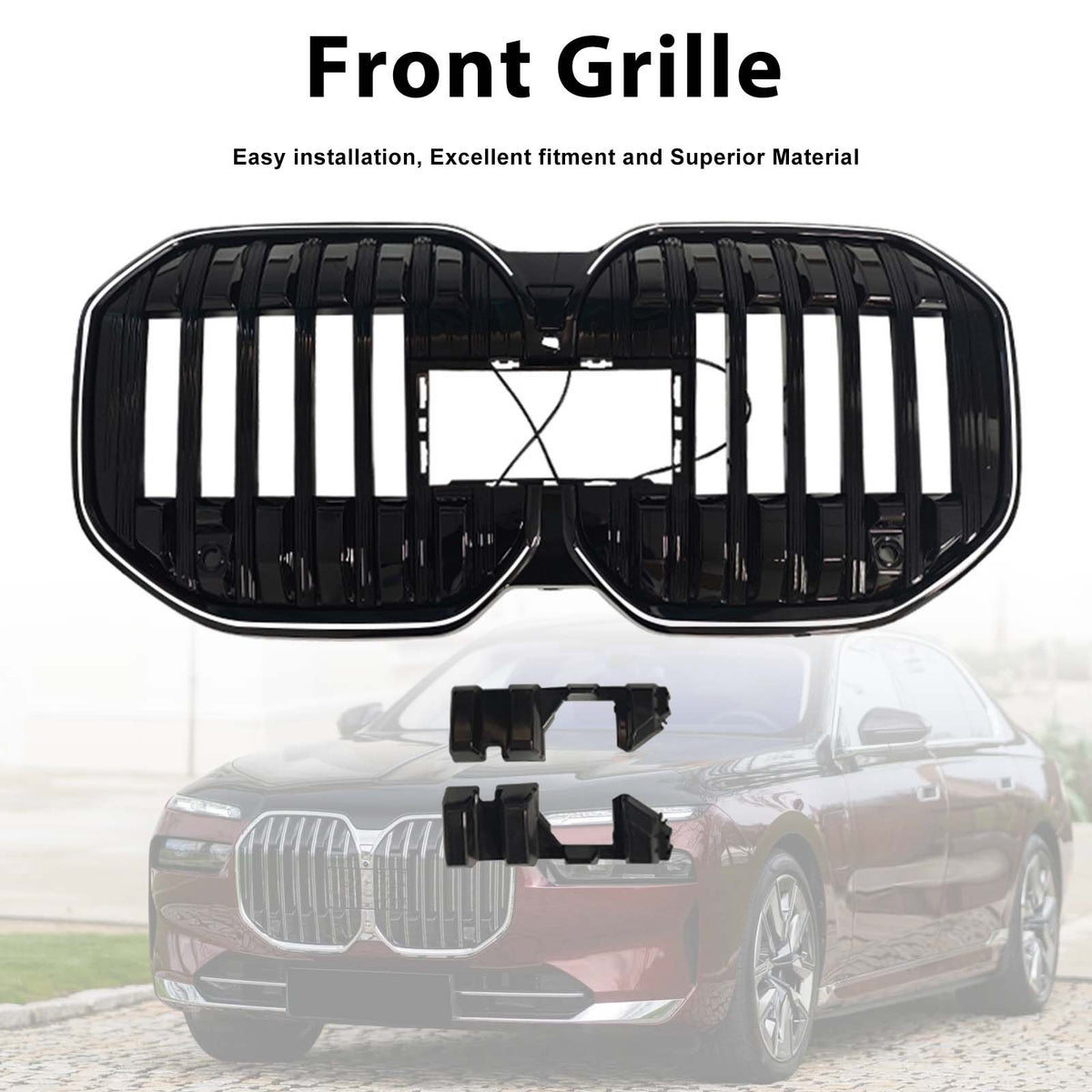 Front Bumper Kidney Grill Grille Pour BMW 7 Series G70 i7 740i 750e 2023-2026