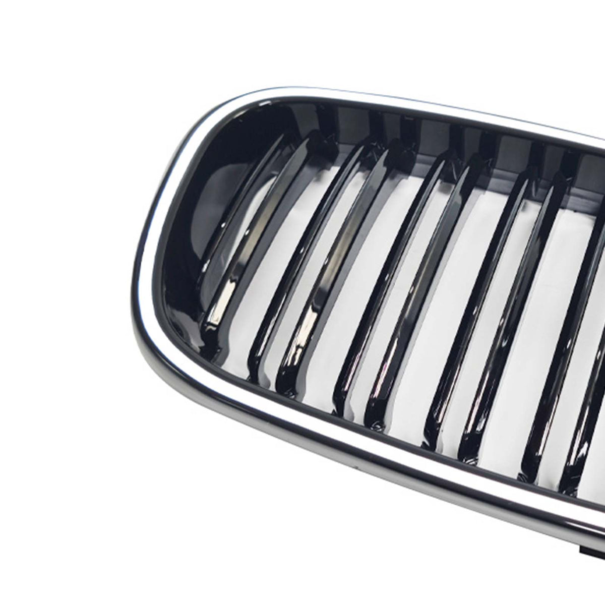 Gloss Black Front Kidney Bumper Grill Grille Pour BMW E46 2-Door 1998-2001 W/LED