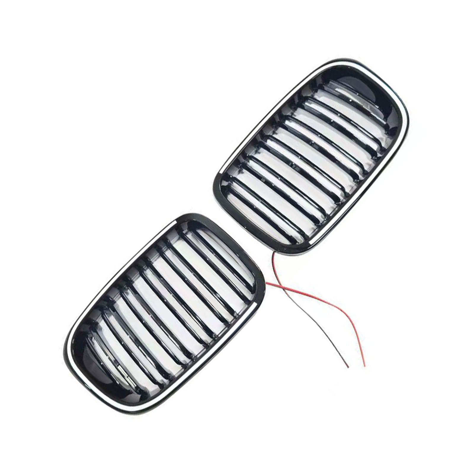 Black Front Bumper Grille Pour BMW 3 Series E46 4-Door Pre-LCI 1999-2001 W/LED