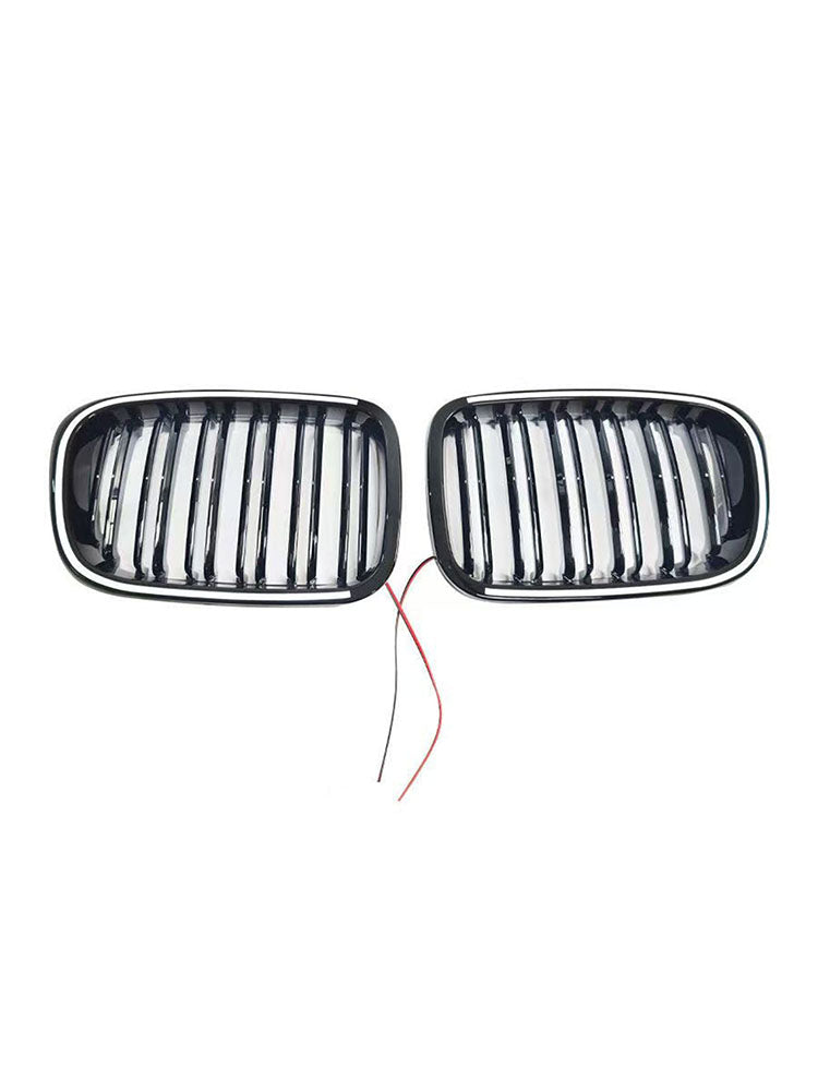 Black Front Bumper Grille Pour BMW 3 Series E46 4-Door Pre-LCI 1999-2001 W/LED