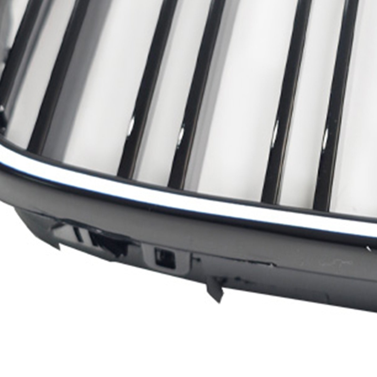 Gloss Black Front Kidney Grill Grille Pour BMW 5 Series E39 1998-2003 W/LED