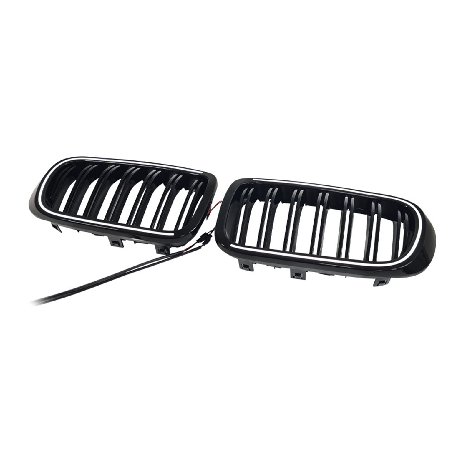 Gloss Black Front Bumper Kidney Grille Pour BMW X3 X4 F25 F26 2014-2017 W/LED