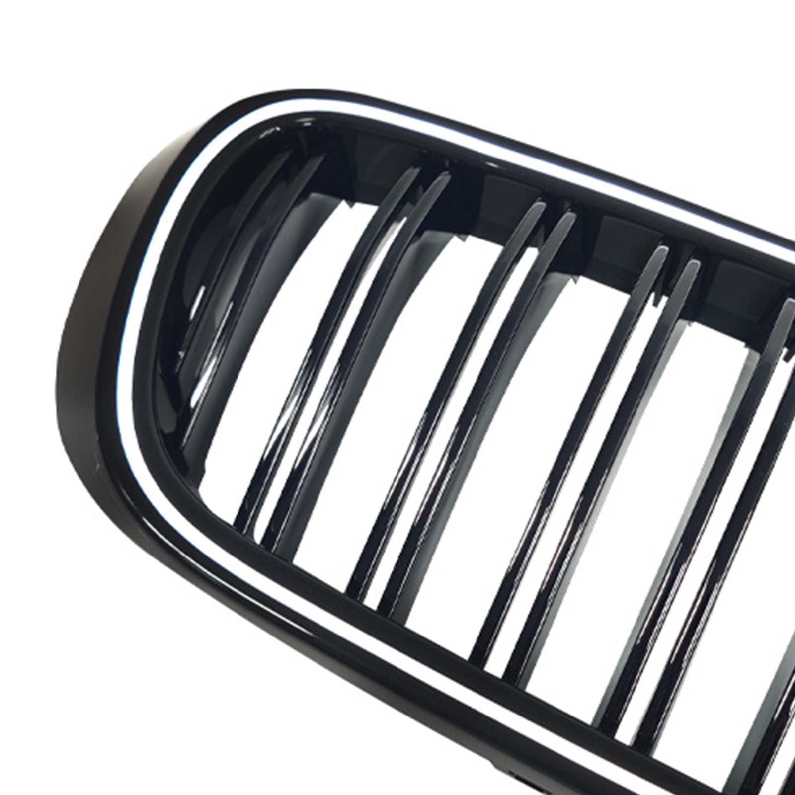 Gloss Black Front Bumper Kidney Grille Pour BMW X3 X4 F25 F26 2014-2017 W/LED
