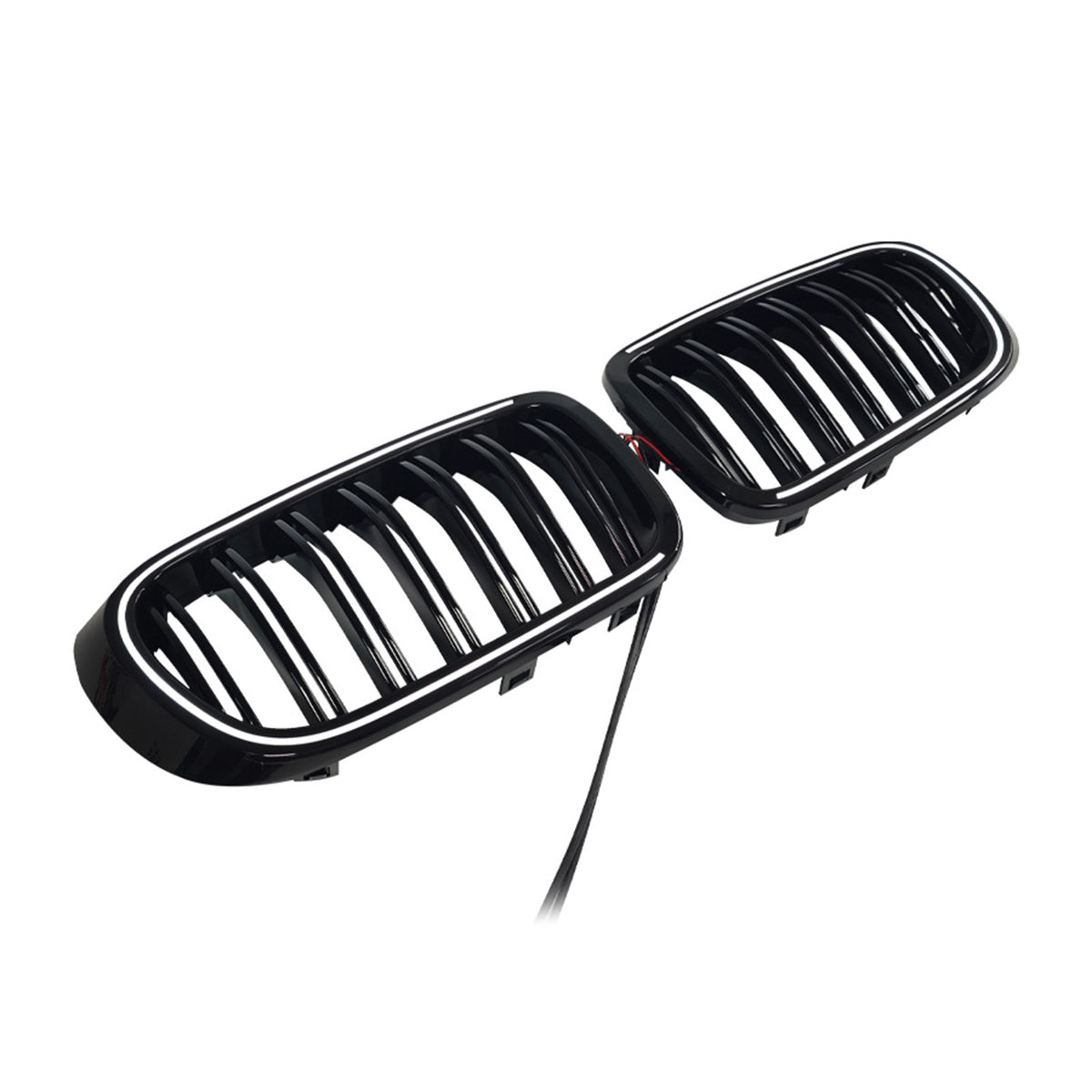 Gloss Black Front Bumper Kidney Grille Pour BMW X3 X4 F25 F26 2014-2017 W/LED