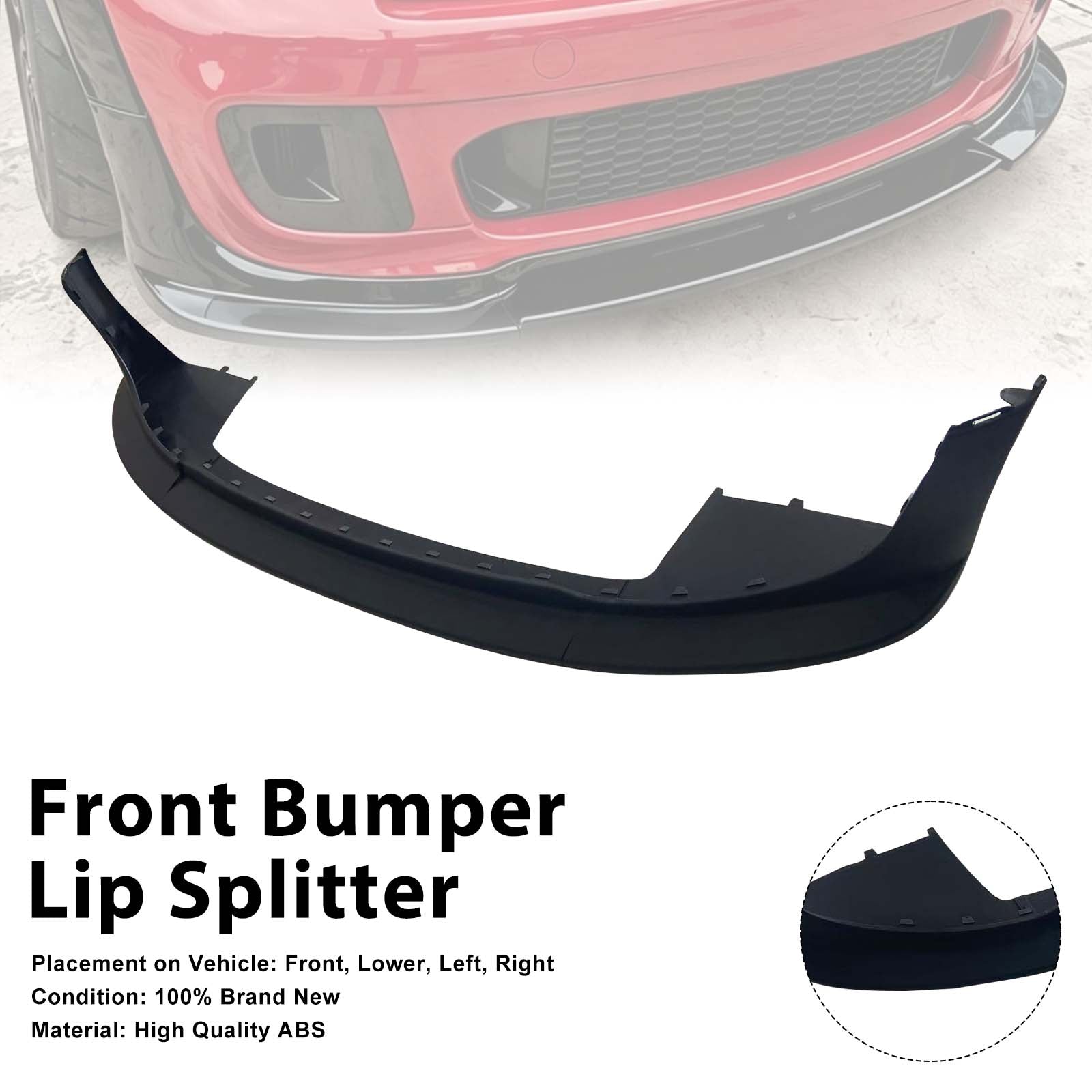 Front Bumper Spoiler Lip Splitter Pour MINI COOPER JCW R55 R56 R57 2006-2013