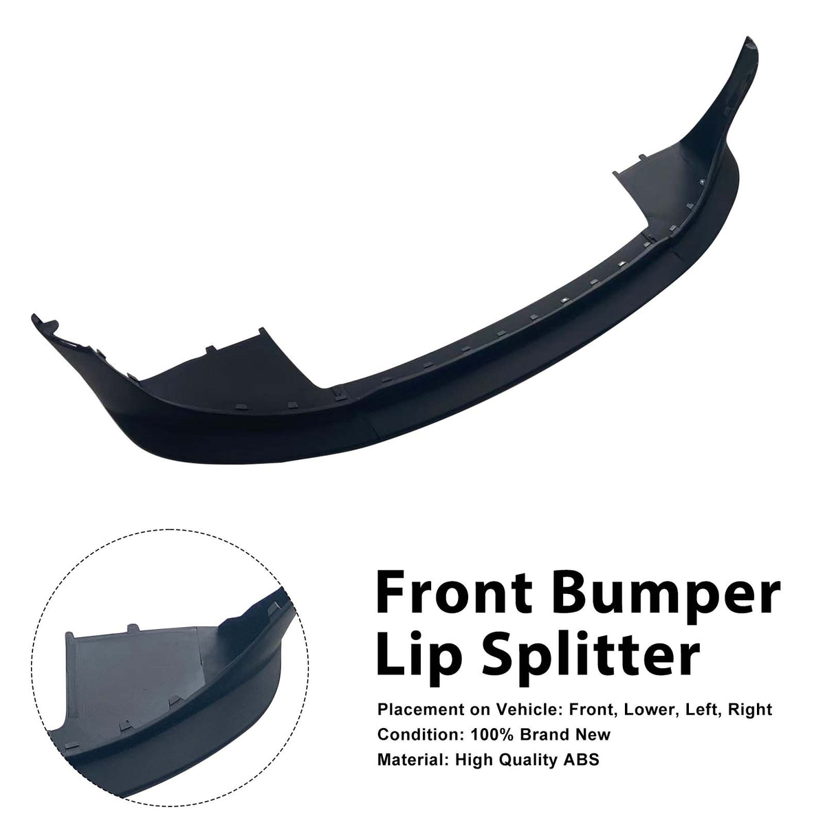 Front Bumper Spoiler Lip Splitter Pour MINI COOPER JCW R55 R56 R57 2006-2013