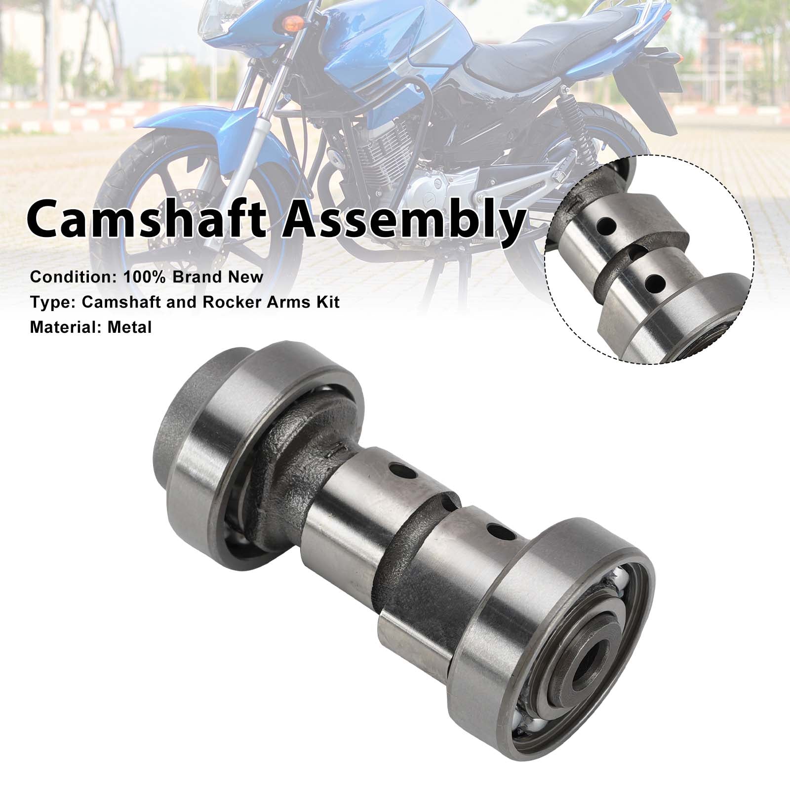 Ensemble d'arbre à cames pour Yamaha YBR125 YBR150 YB125Z JS125-6A