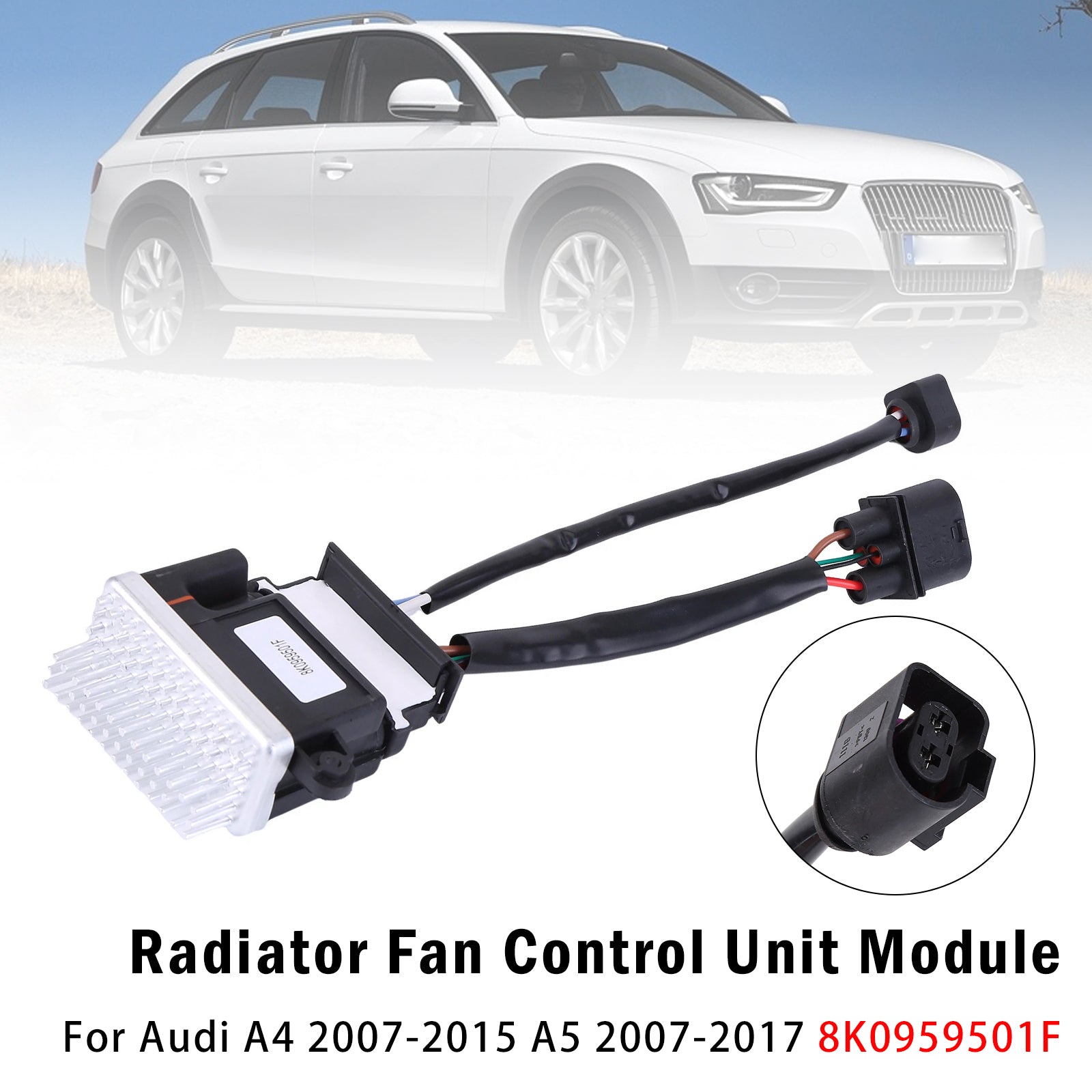 Módulo de control del ventilador del radiador para Audi A4 07-15 A5 07-17 8K0959501F