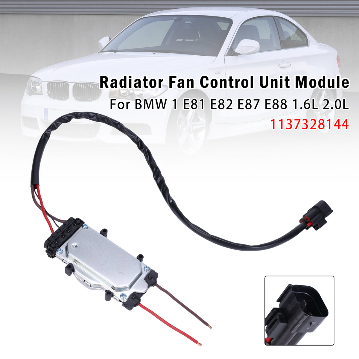 Module commande ventilateur radiateur Pour BMW 1 E81 E82 E87 E88 1137328144