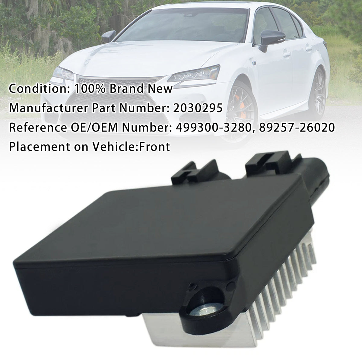 Module commande ventilateur radiateur Pour Lexus IS200T RC200T 16-17 89257-26020