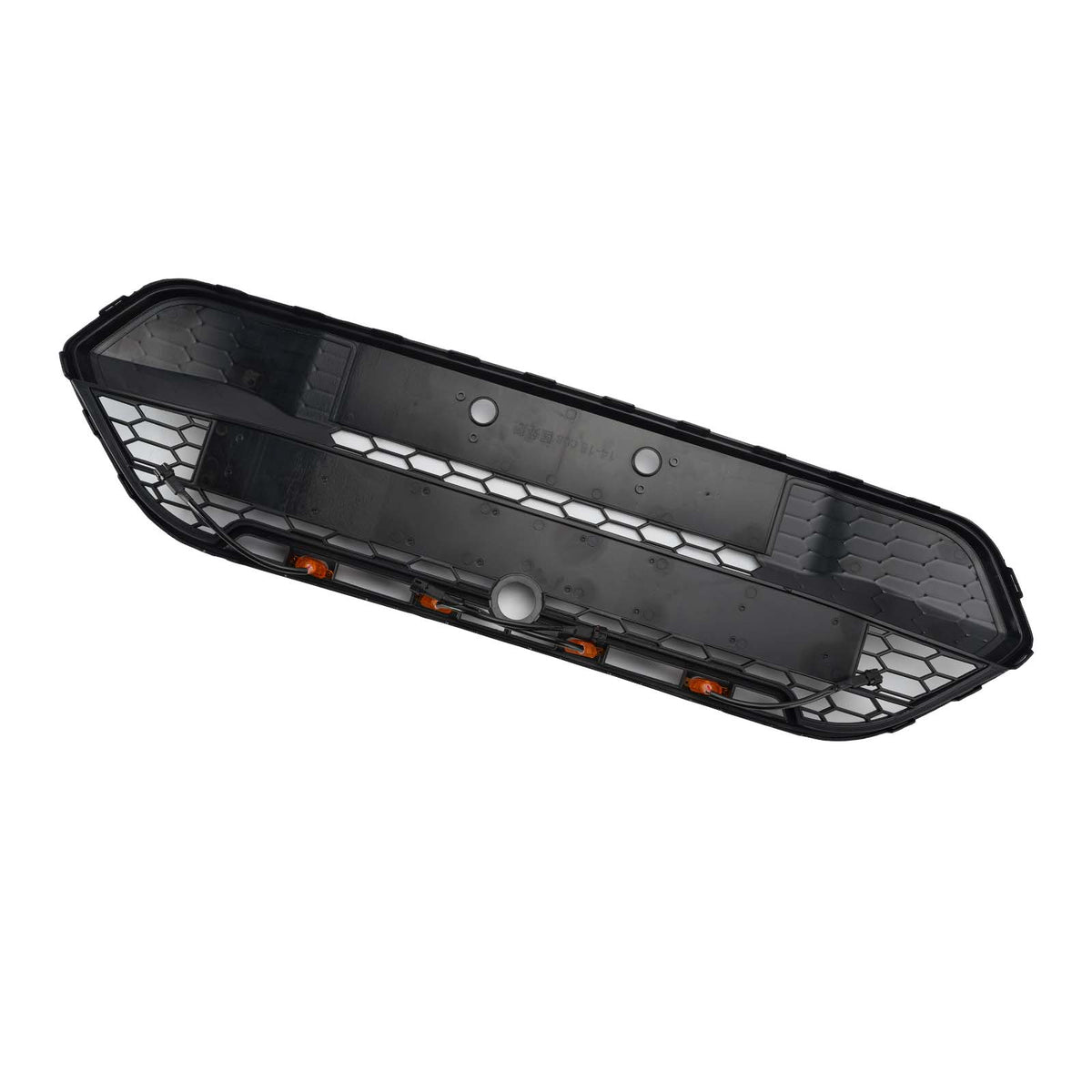 Matte Black Front Bumper Grille Grill Pour Ford Transit Custom 2013-2017 W/LED