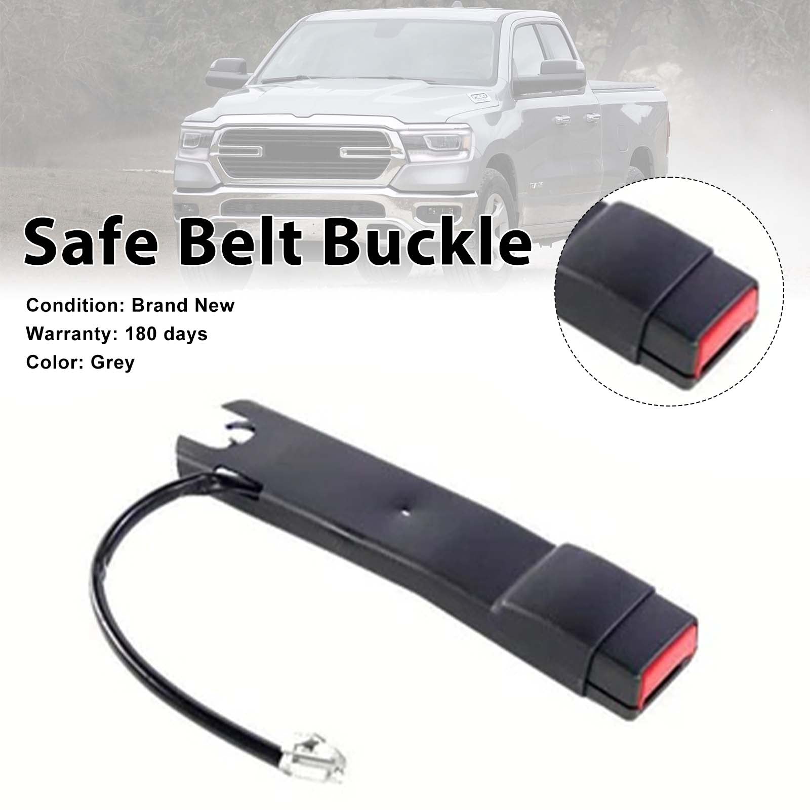 Front Right Inner Seat Belt Buckle 1WM991X7AC Pour Dodge Ram 1500 2500 3500 18-19