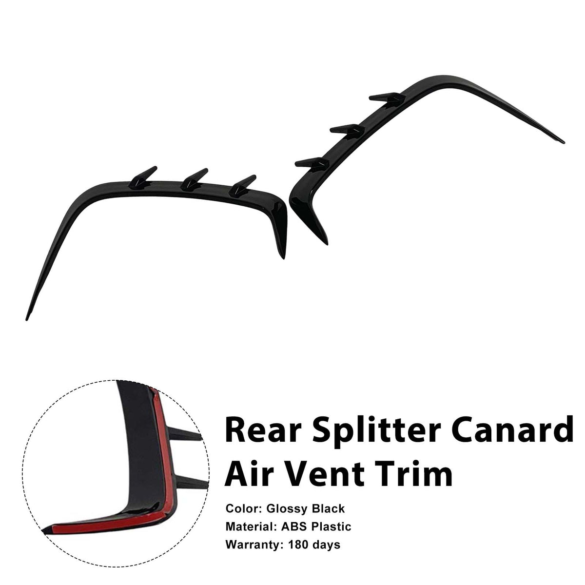 Rear Bumper Splitter Canard Air Vent Trim Pour BMW 4 Series Coupe G22 2021-2026
