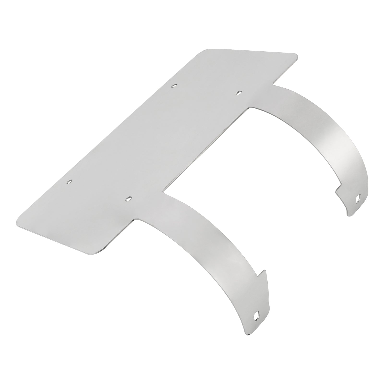 Protège-cerfs camion semi-remorque Support plaque inox Argent