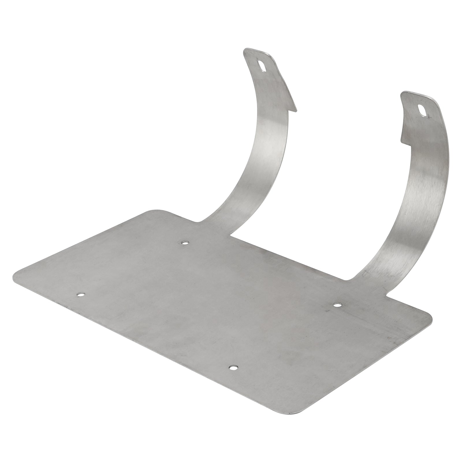 Protège-cerfs camion semi-remorque Support plaque inox Argent