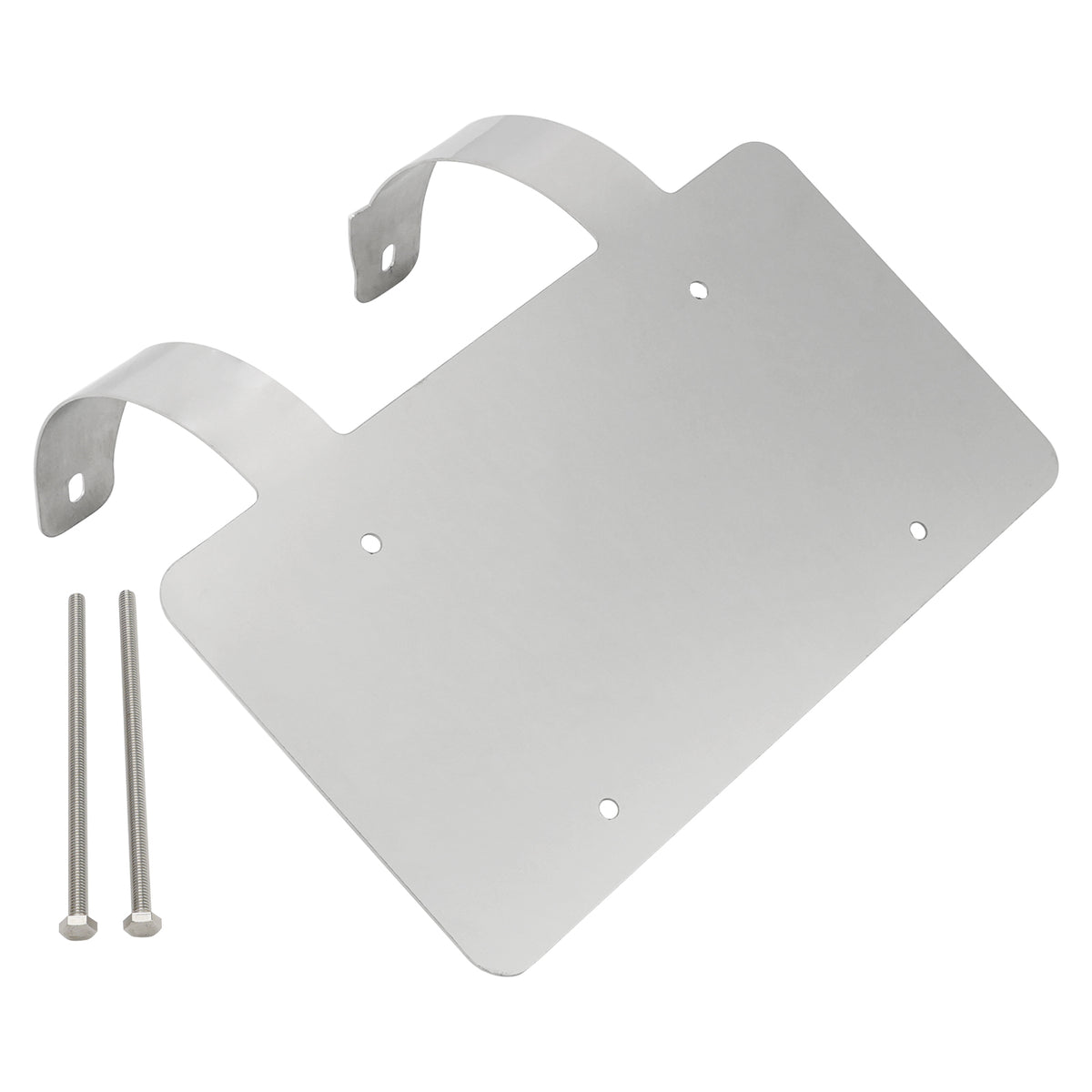 Protège-cerfs camion semi-remorque Support plaque inox Argent