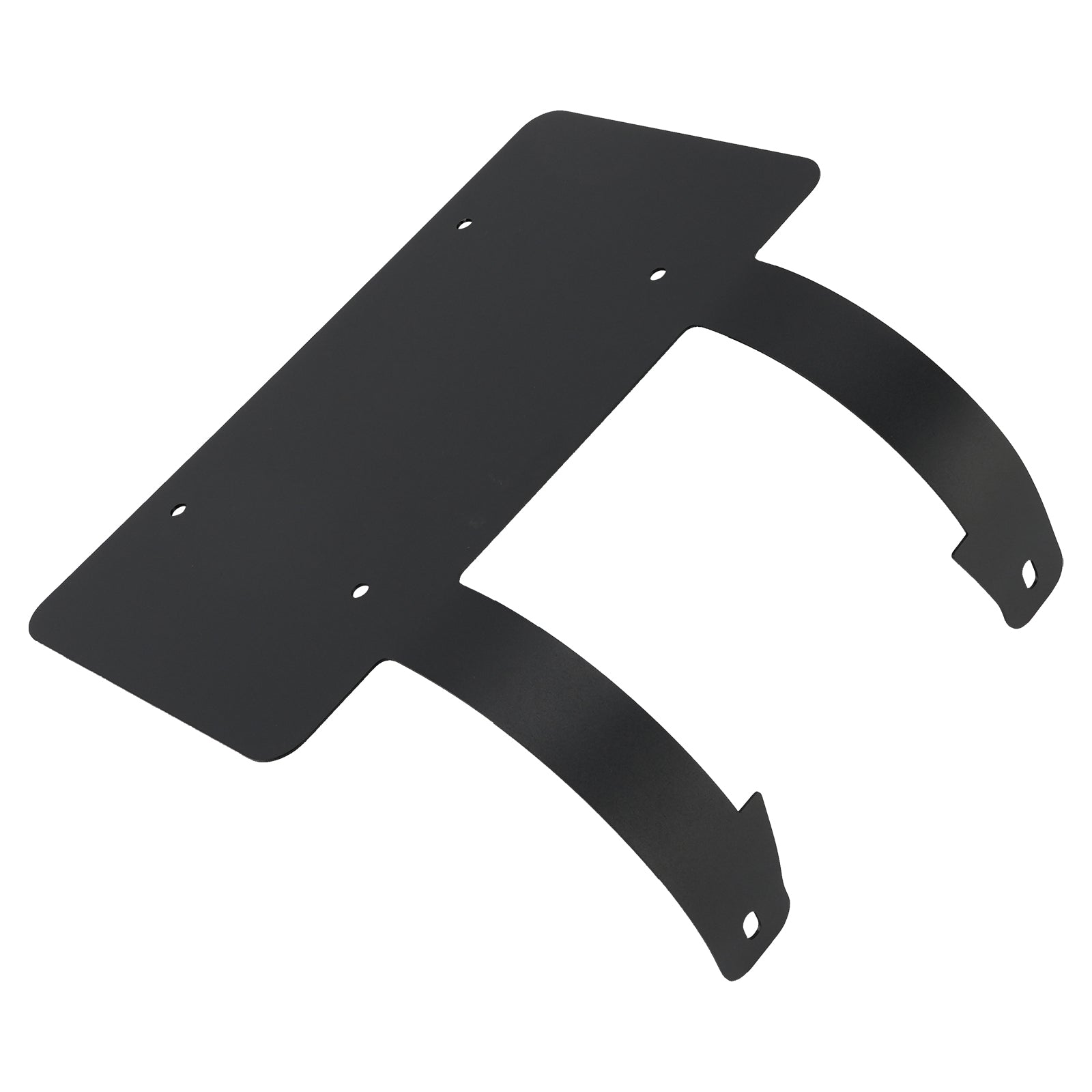 Protège-cerfs camion semi-remorque Support plaque inox Noir