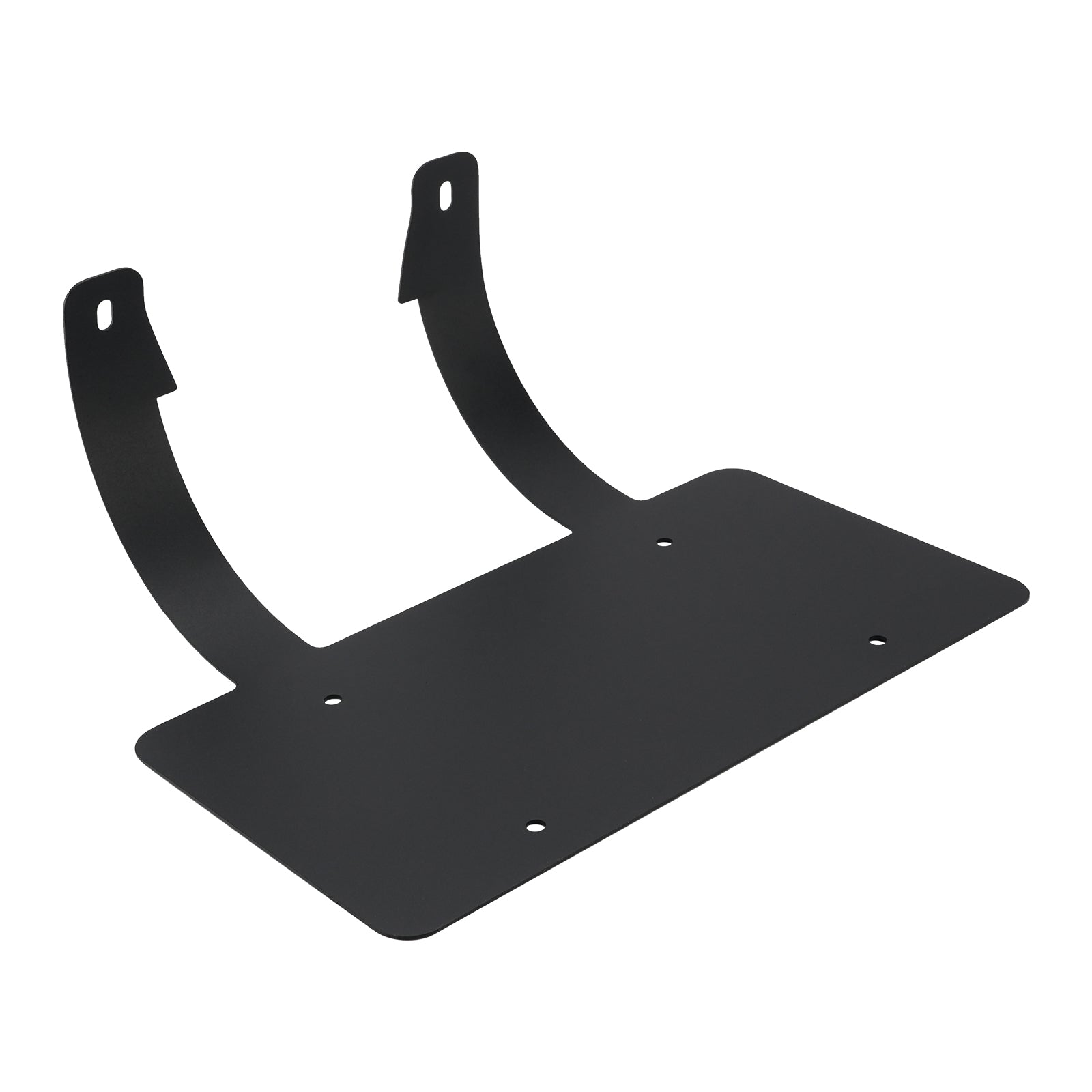 Protège-cerfs camion semi-remorque Support plaque inox Noir
