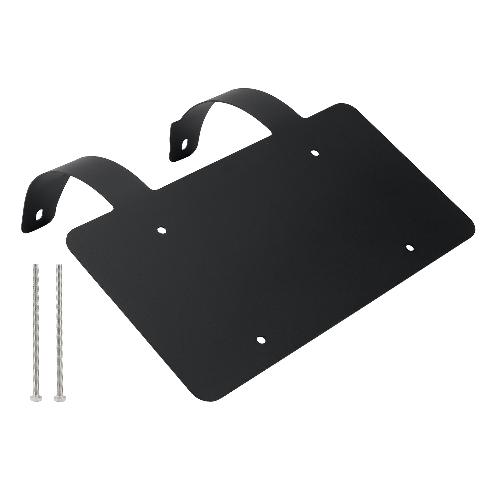Protège-cerfs camion semi-remorque Support plaque inox Noir