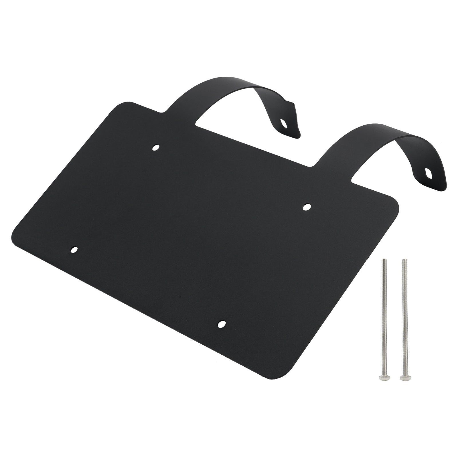Protège-cerfs camion semi-remorque Support plaque inox Noir