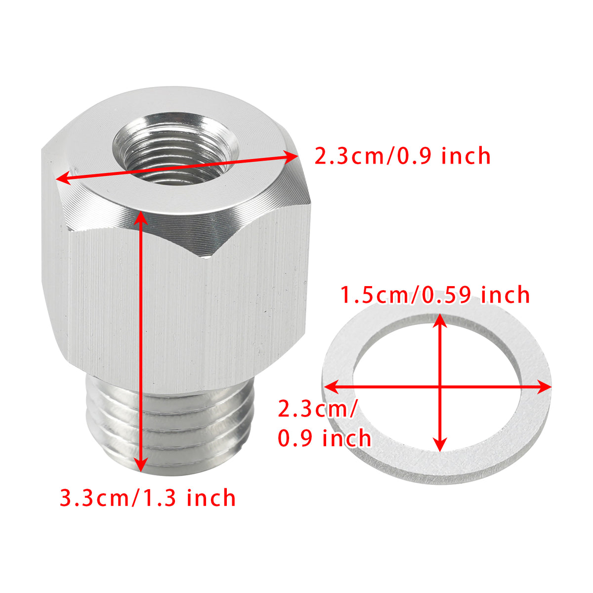 Adattatore per manometro Sensore pressione olio maschio Adattatore M16-2.0 551142