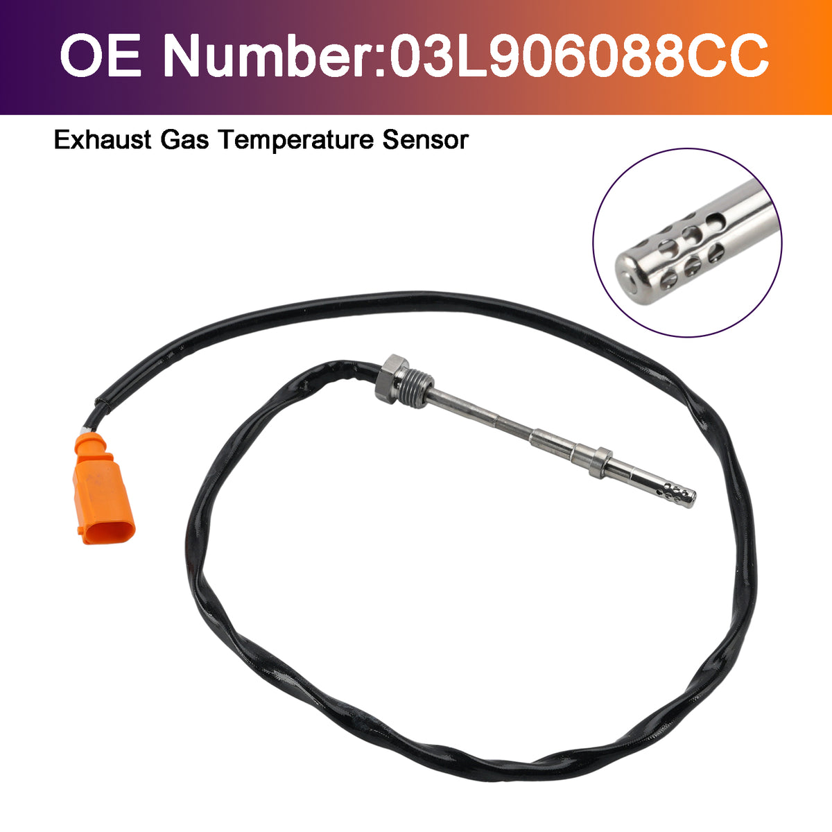 Senzor temperature izpušnih plinov 03L906088CC za Audi Seat VW 1.6 2.0 TDI