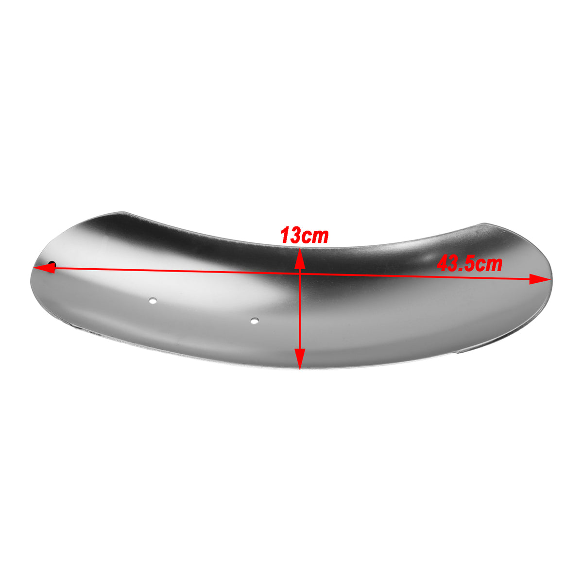 Garde-boue avant étendu en alliage d'aluminium pour Street Scrambler 900 2026-2027 Silver